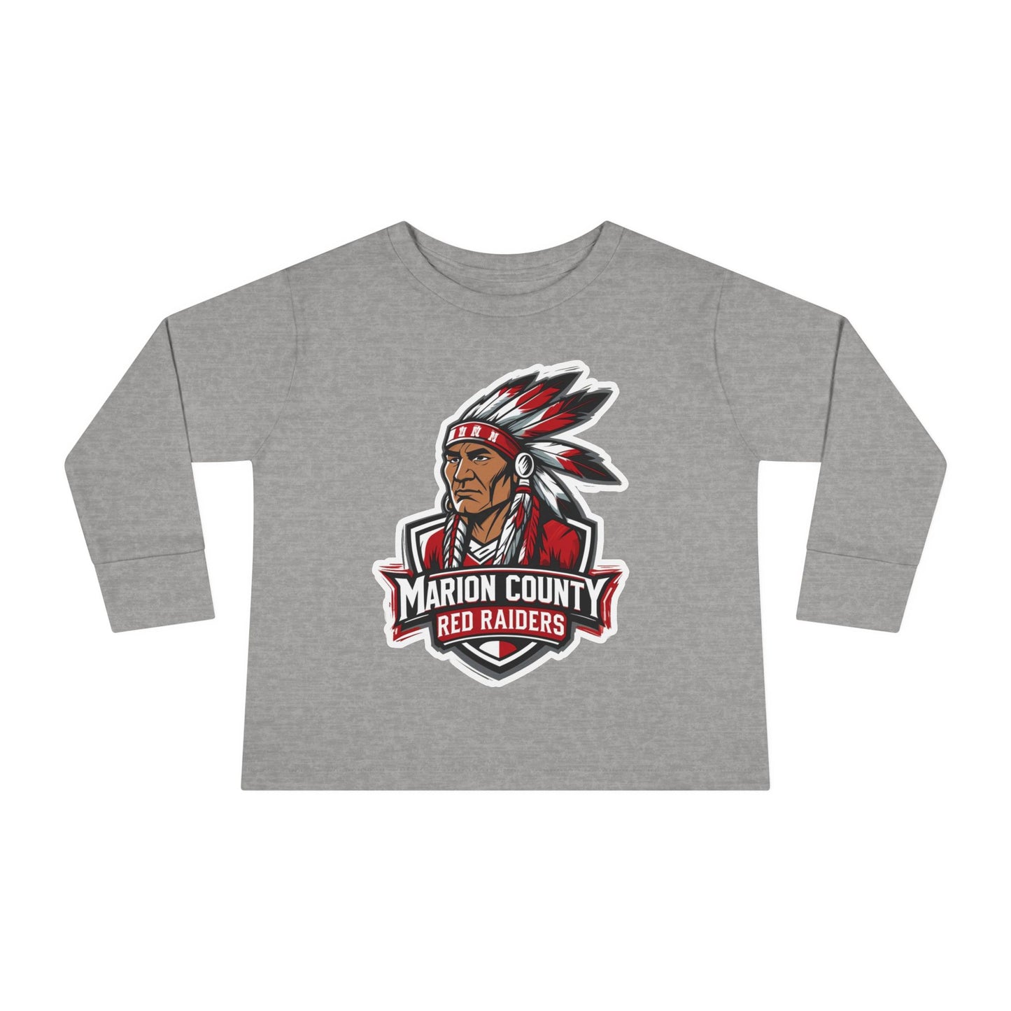 Toddler Long Sleeve Tee \ Marion County Red Raiders \ MC2