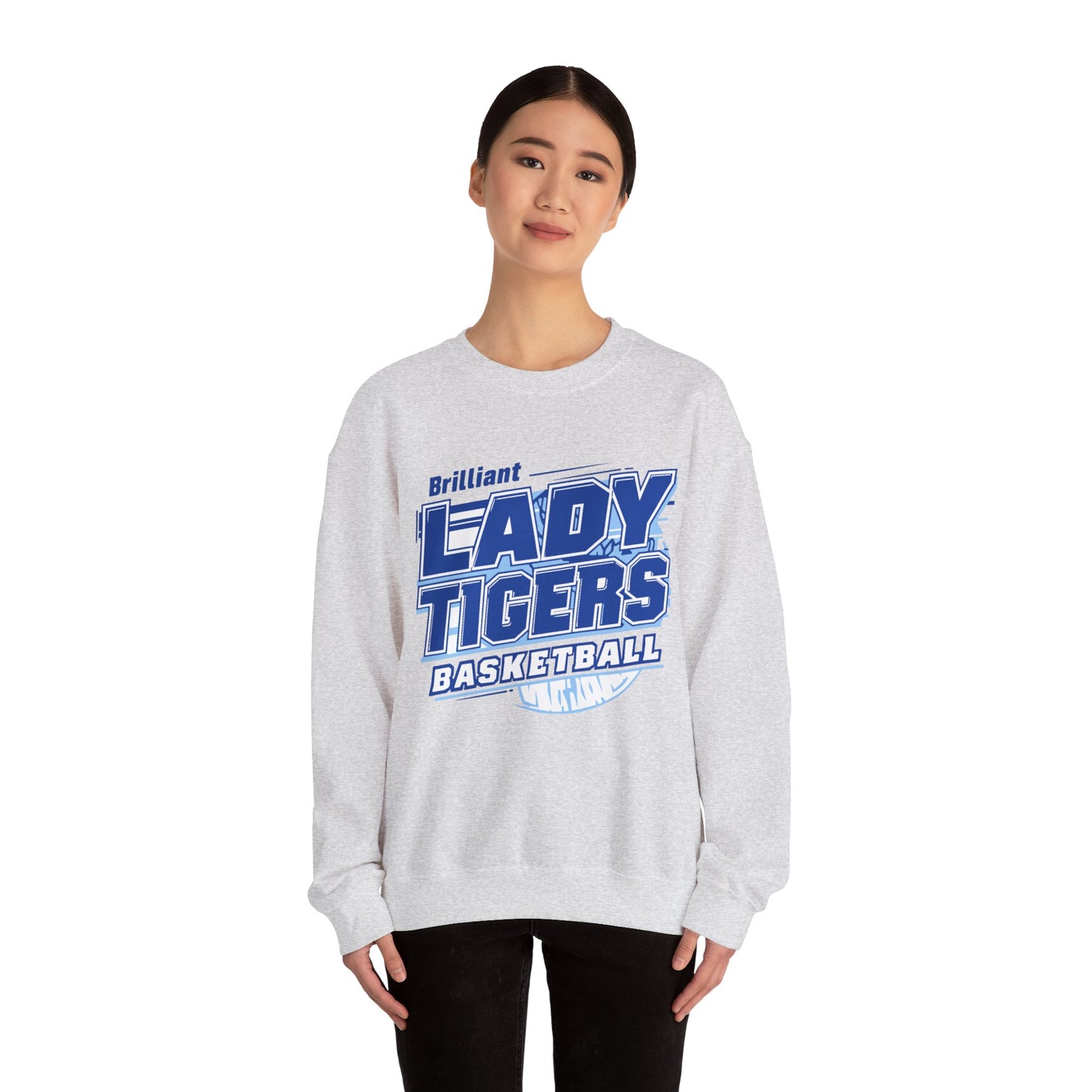 Adult Crewneck Sweatshirt \ Brilliant Tigers Basketball \ BTBKG2