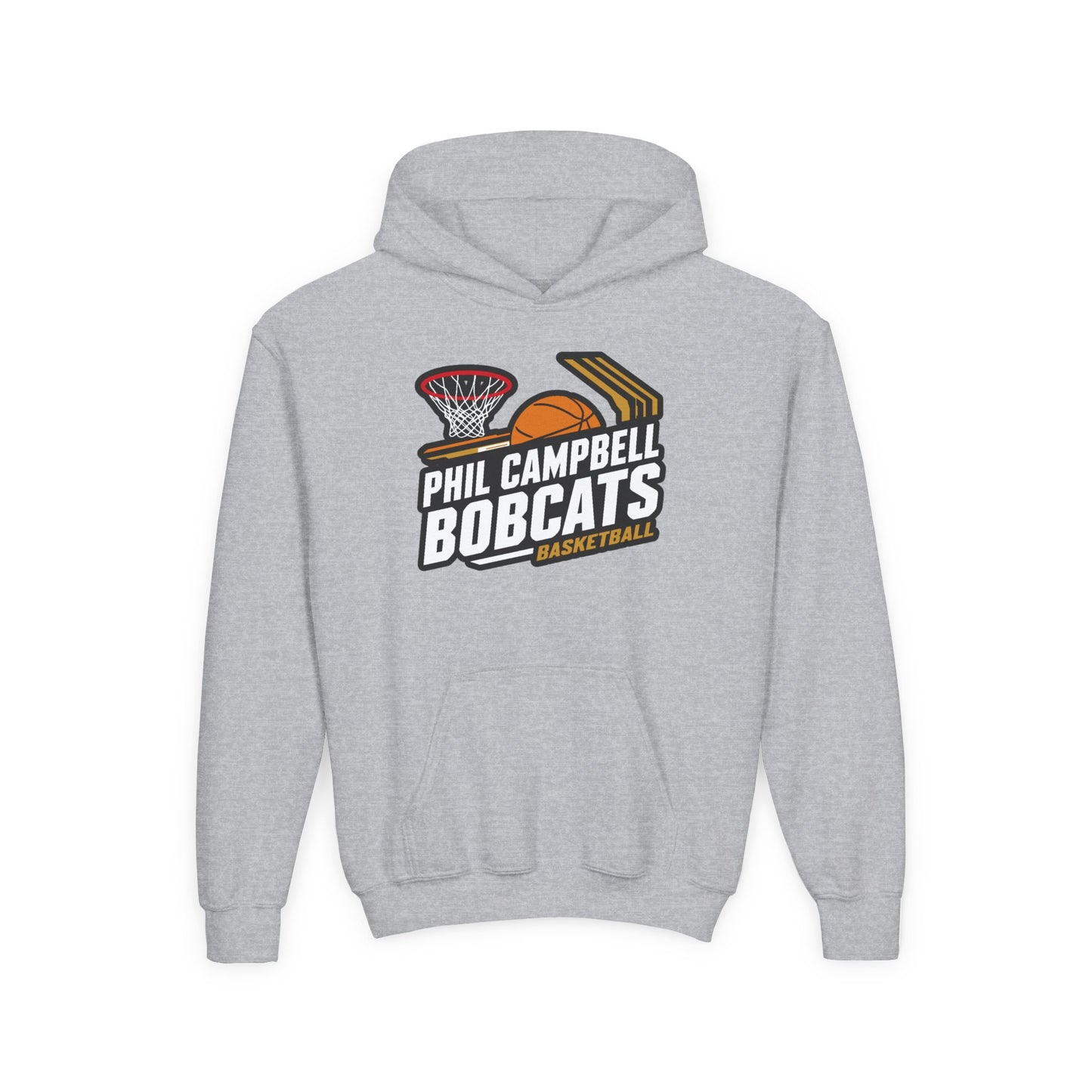 Youth Hoodie Sweatshirt \ Phil Campbell Bobcats Basketball \ PCBBK1