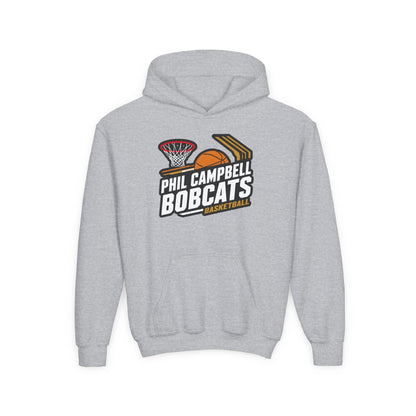 Youth Hoodie Sweatshirt \ Phil Campbell Bobcats Basketball \ PCBBK1