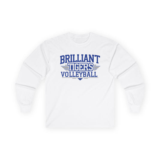 Adult Long Sleeve Tee \ Brilliant Tigers Volleyball \ BTV2