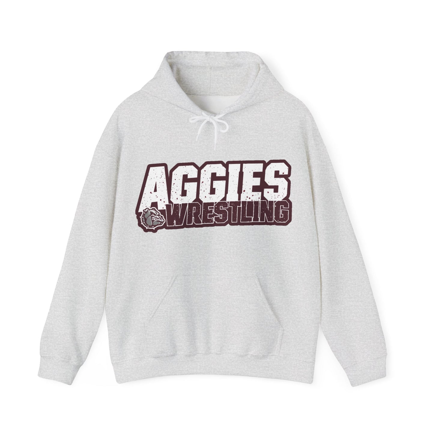 Adult Hoodie Sweatshirt \ Hamilton Aggies Wrestling \ HAW3