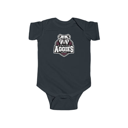 Short Sleeve Baby Bodysuit \ Hamilton Aggies Football \ HAF2