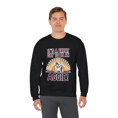 Adult Crewneck Sweatshirt \ It's a Great Day to be a Aggie! \ GDA4