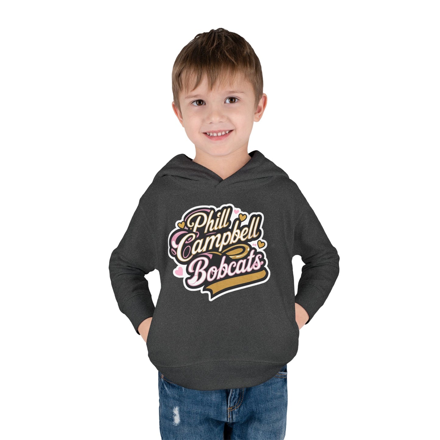 Toddler Hoodie Sweatshirt \ Phill Campbell Bobcats \ PCBG1