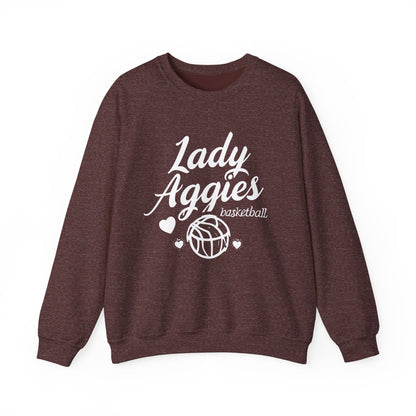 Adult Crewneck Sweatshirt \ Hamilton Aggies Basketball \ HABKG2