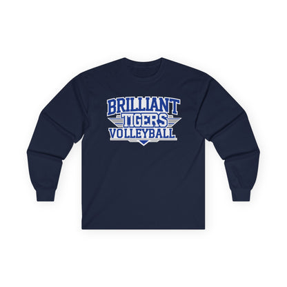 Adult Long Sleeve Tee \ Brilliant Tigers Volleyball \ BTV2