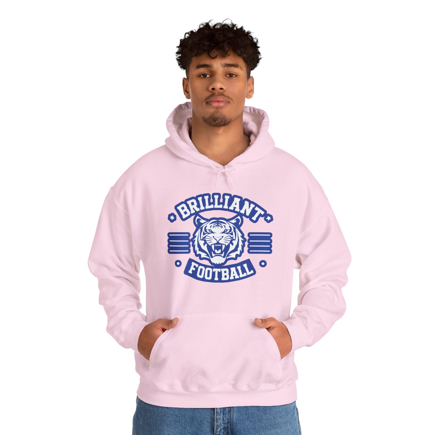 Adult Hoodie Sweatshirt \ Brilliant Tigers Football \ BTF2