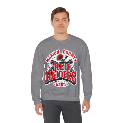 Adult Crewneck Sweatshirt \ Marion County Red Raiders Band \ MCB2