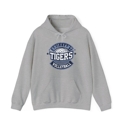 Adult Hoodie Sweatshirt \ Brilliant Tigers Volleyball \ BTV1