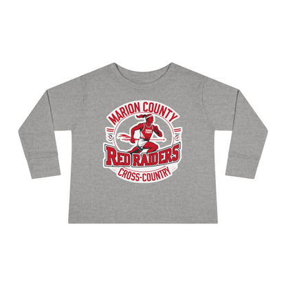 Toddler Long Sleeve Tee \ Marion County Red Raiders Cross-Country \ MCCC2
