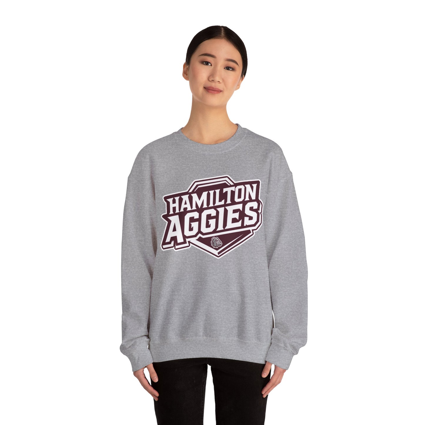 Adult Crewneck Sweatshirt \ Hamilton Aggies \ HA1