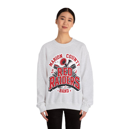 Adult Crewneck Sweatshirt \ Marion County Red Raiders Band \ MCB2