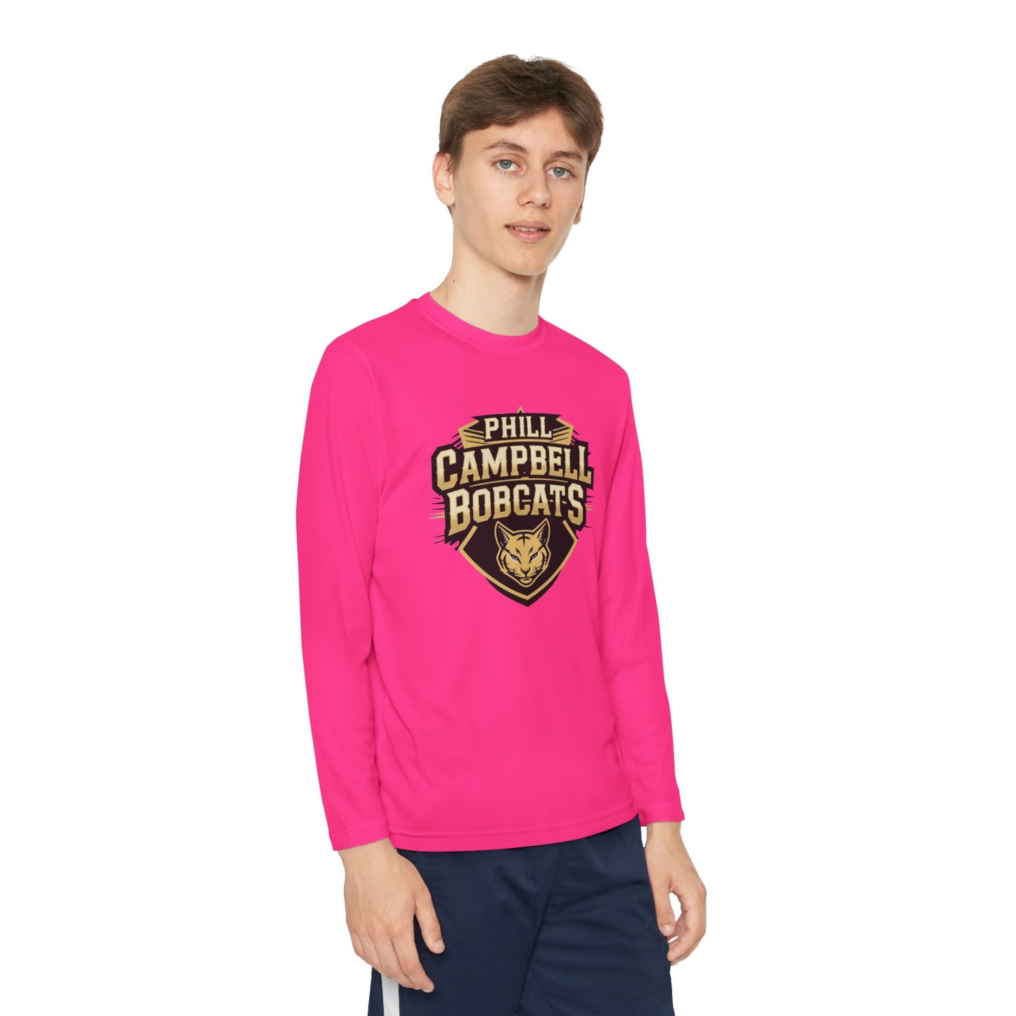 Youth Long Sleeve Tee \ Phill Campbell Bobcats \ PCB1