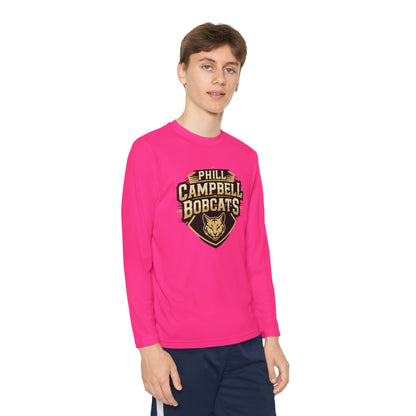 Youth Long Sleeve Tee \ Phill Campbell Bobcats \ PCB1