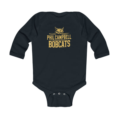Long Sleeve Baby Bodysuit \ Phil Campbell Bobcats \ PCB2