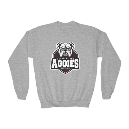Youth Crewneck Sweatshirt \ Hamilton Aggies Football \ HAF2