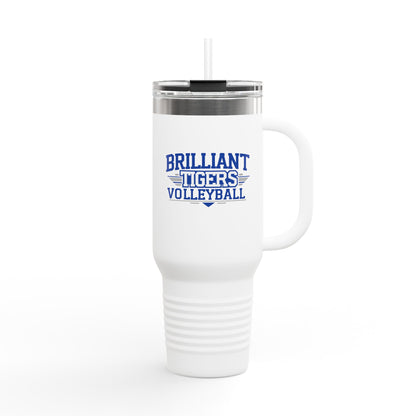 40oz Insulated Tumbler \ Brilliant Tigers Volleyball \ BTV2