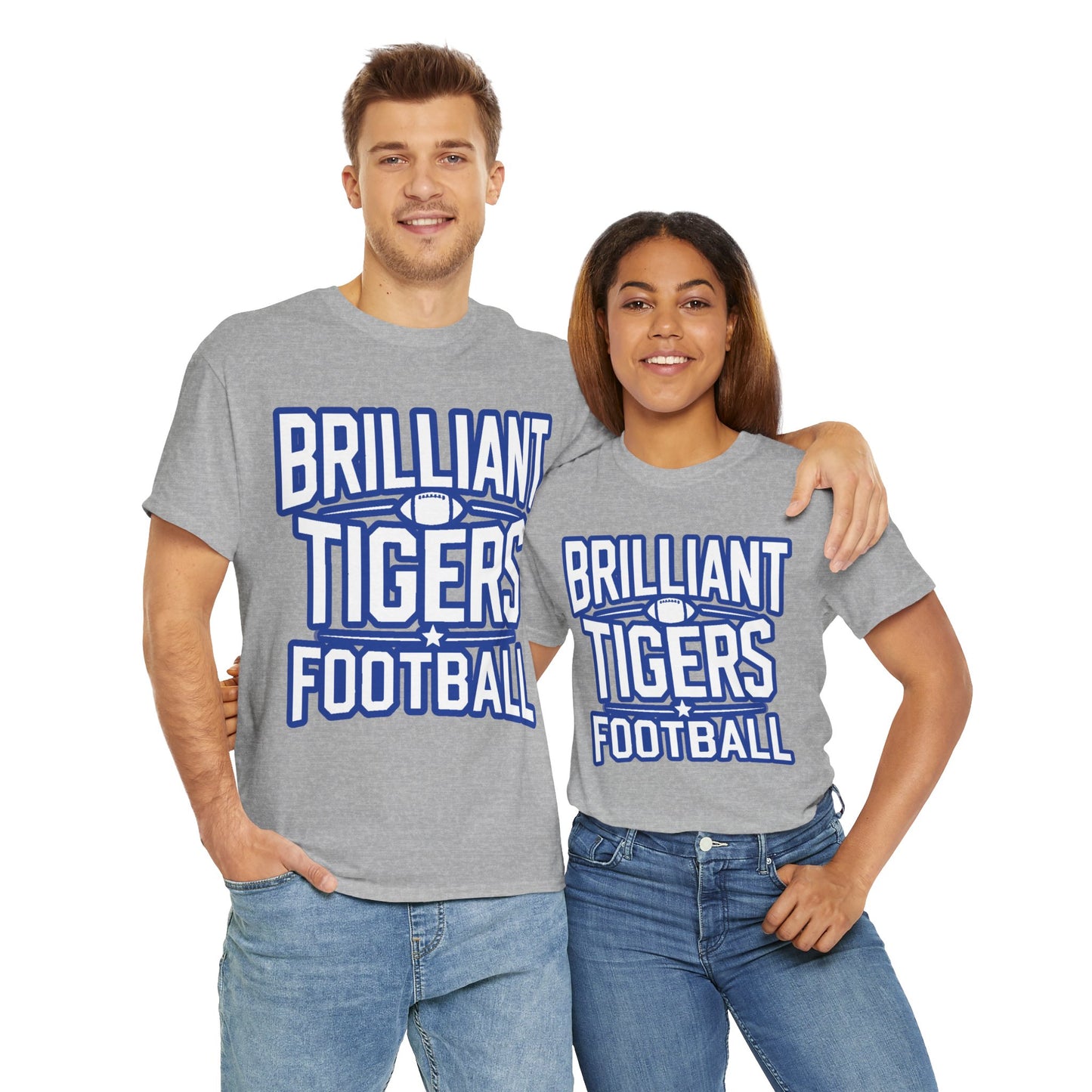 Adult Tee \ Brilliant Tigers Football \ BTF1