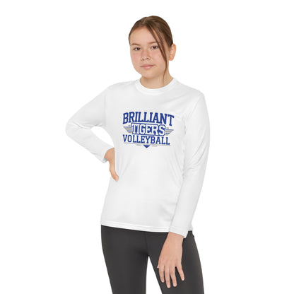 Youth Long Sleeve Tee \ Brilliant Tigers Volleyball \ BTV2