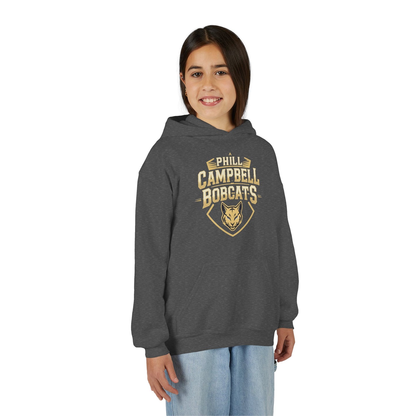 Youth Hoodie Sweatshirt \ Phill Campbell Bobcats \ PCB1
