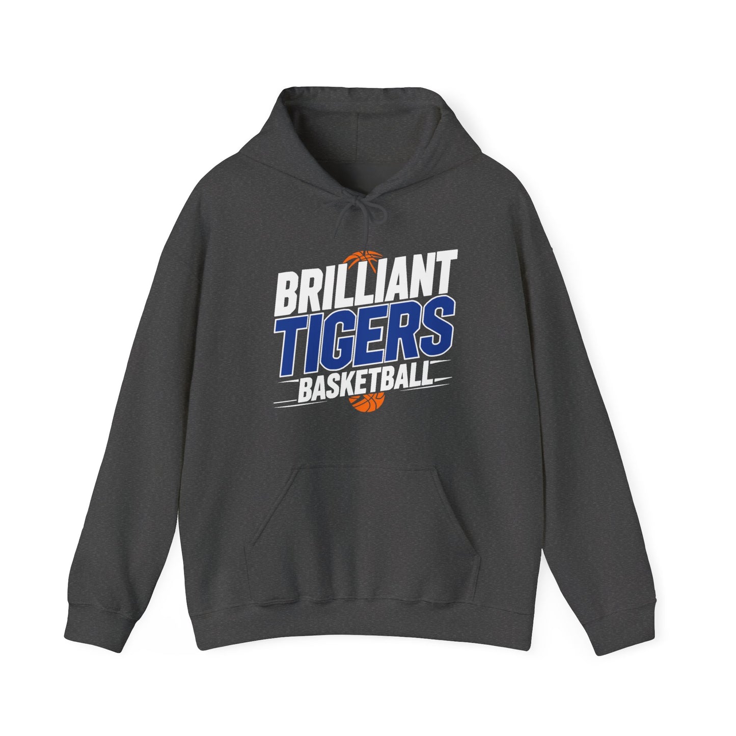 Adult Hoodie Sweatshirt \ Brilliant Tigers Basketball \ BTBK1