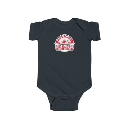 Short Sleeve Baby Bodysuit \ Marion County Red Raiders Cross-Country \ MCCC1