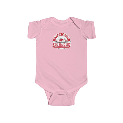 Short Sleeve Baby Bodysuit \ Marion County Red Raiders Cross-Country \ MCCC1