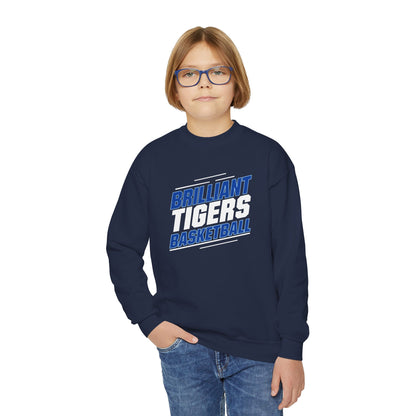 Youth Crewneck Sweatshirt \ Brilliant Tigers Basketball \ BTBK2