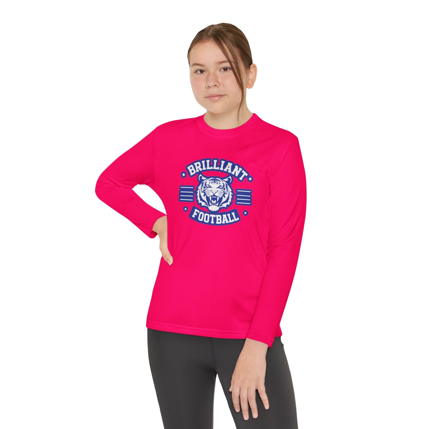 Youth Long Sleeve Tee \ Brilliant Tigers Football \ BTF2