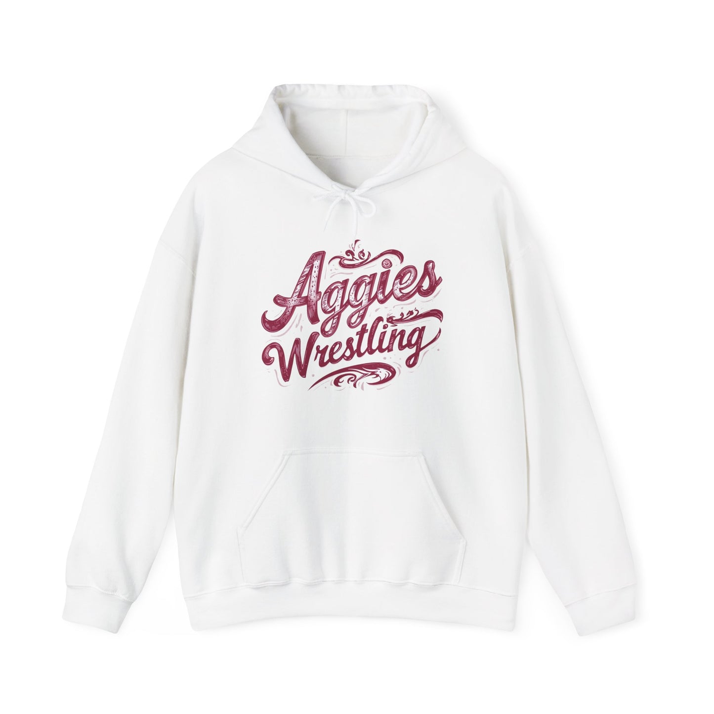 Adult Hoodie Sweatshirt \ Hamilton Aggies Wrestling \ HAWG2