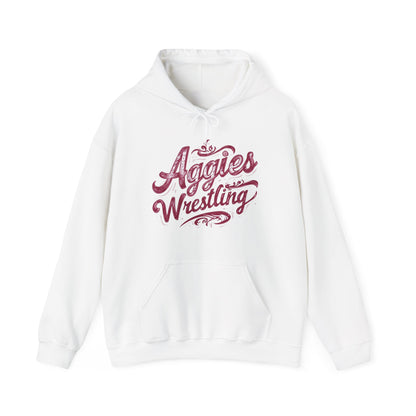Adult Hoodie Sweatshirt \ Hamilton Aggies Wrestling \ HAWG2