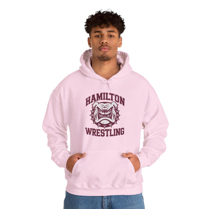 Adult Hoodie Sweatshirt \ Hamilton Aggies Wrestling \ HAW2