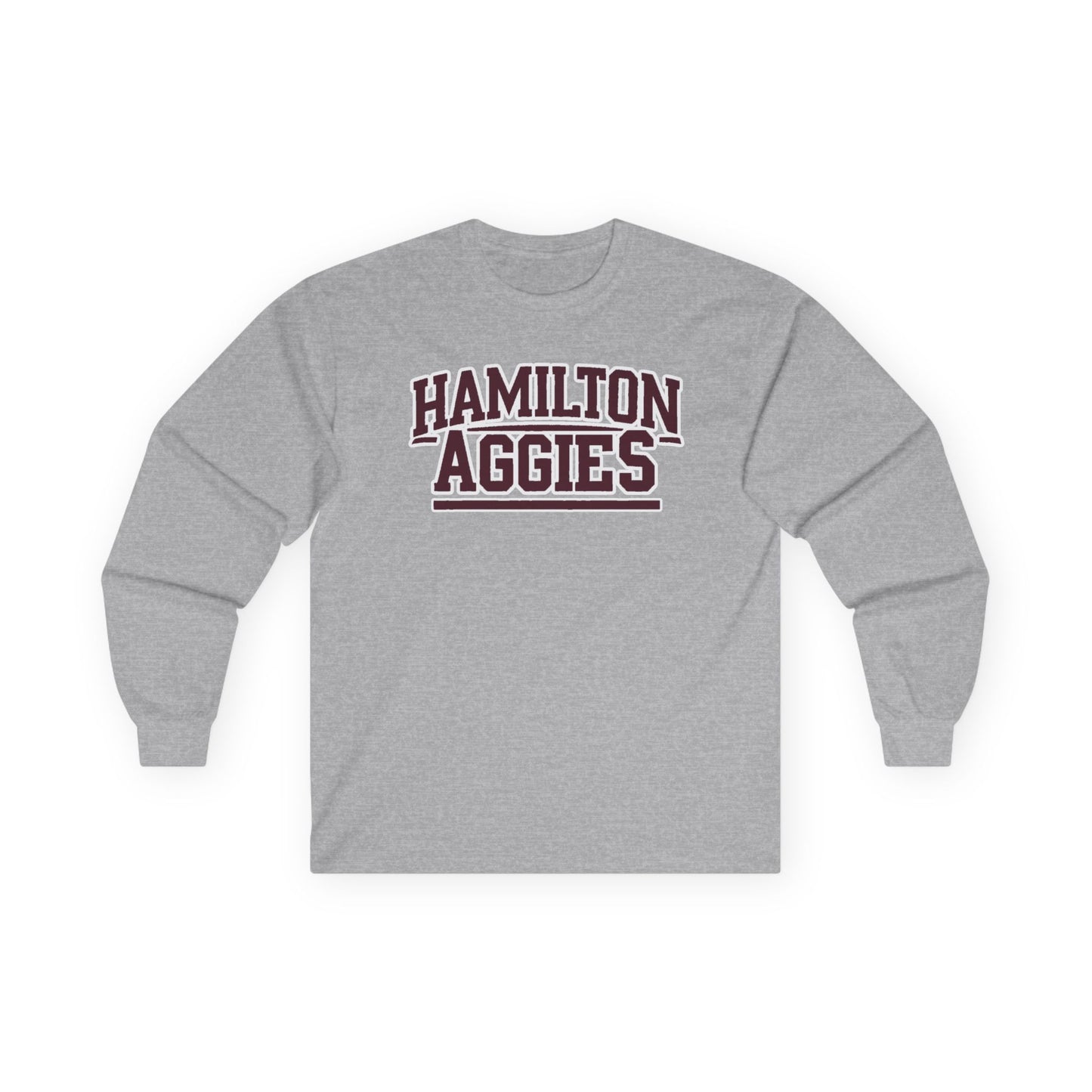 Adult Long Sleeve Tee \ Hamilton Aggies \ HA2