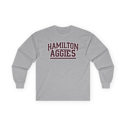 Adult Long Sleeve Tee \ Hamilton Aggies \ HA2