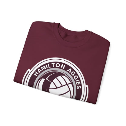 Adult Crewneck Sweatshirt \ Hamilton Aggies Volleyball \ HAV1