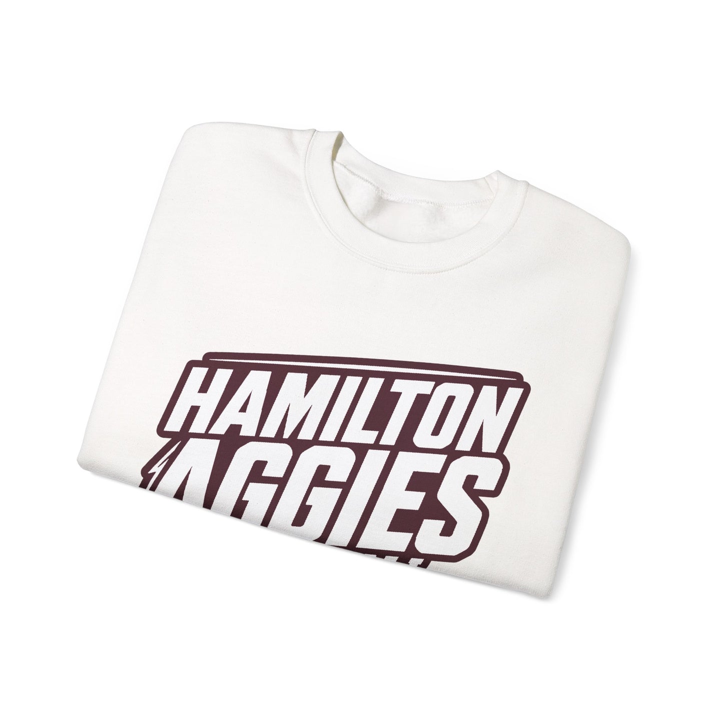 Adult Crewneck Sweatshirt \ Hamilton Aggies Basketball \ HABK2