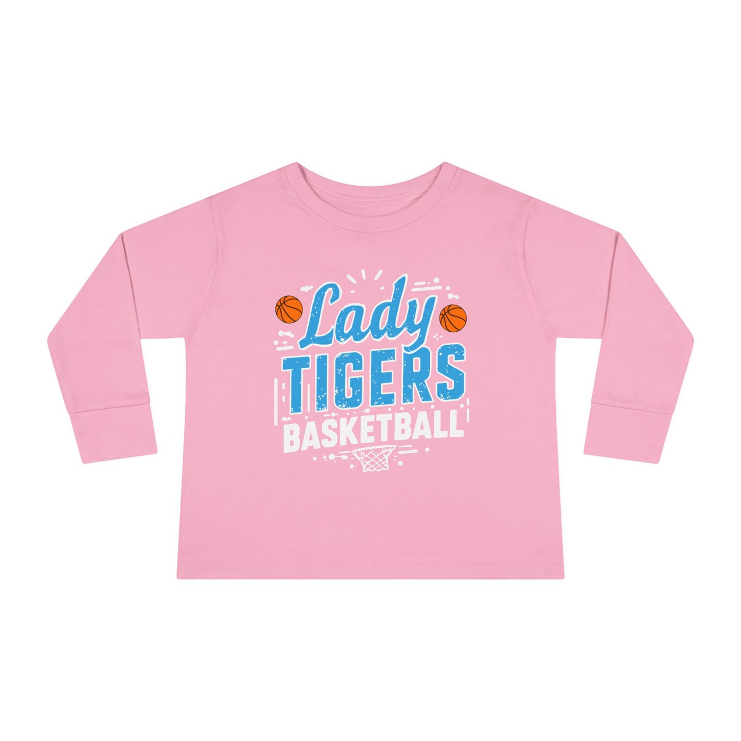 Toddler Long Sleeve Tee \ Brilliant Tigers Basketball \ BTBKG1