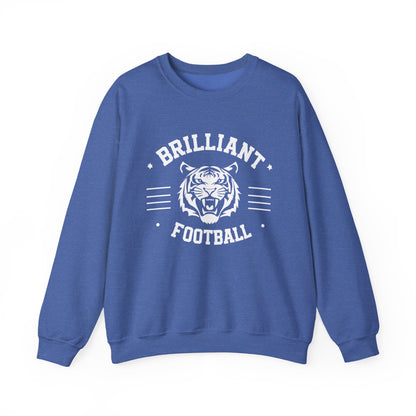Adult Crewneck Sweatshirt \ Brilliant Tigers Football \ BTF2