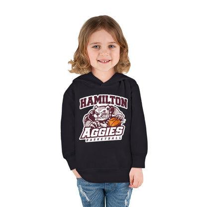 Toddler Hoodie Sweatshirt \ Hamilton Aggies Basketball \ HABB1