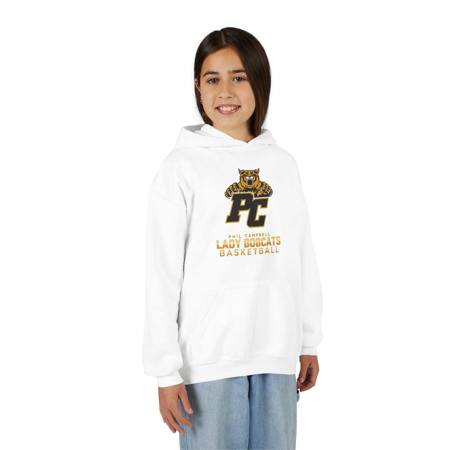 Youth Hoodie Sweatshirt \ Phil Campbell Bobcats Basketball \ PCBBKG1