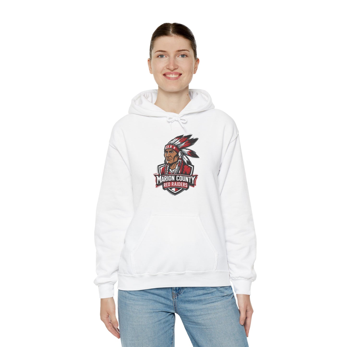 Adult Hooded Sweatshirt \ Marion County Red Raiders \ MC2