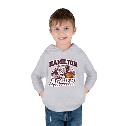 Toddler Hoodie Sweatshirt \ Hamilton Aggies Basketball \ HABB1