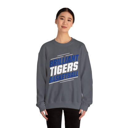 Adult Crewneck Sweatshirt \ Brilliant Tigers Basketball \ BTBK2