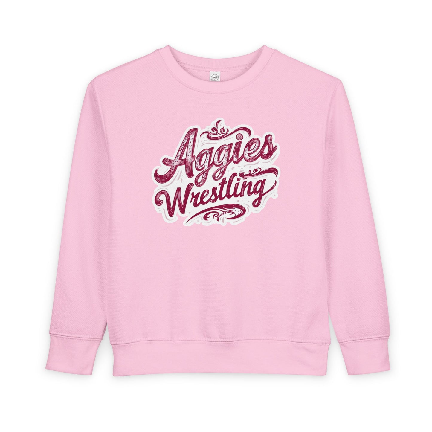 Toddler Crewneck Sweatshirt \ Hamilton Aggies Wrestling \ HAWG2