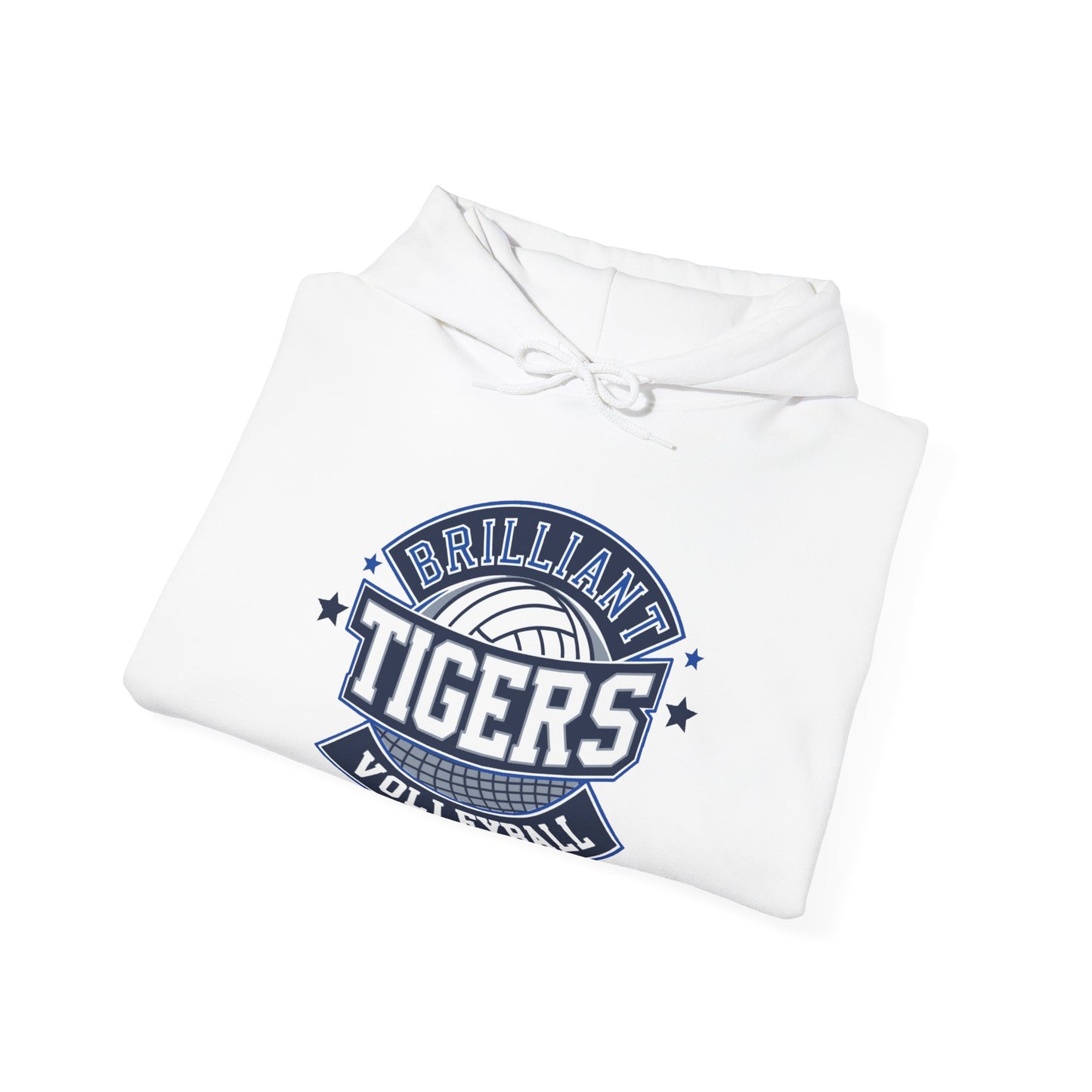 Adult Hoodie Sweatshirt \ Brilliant Tigers Volleyball \ BTV1