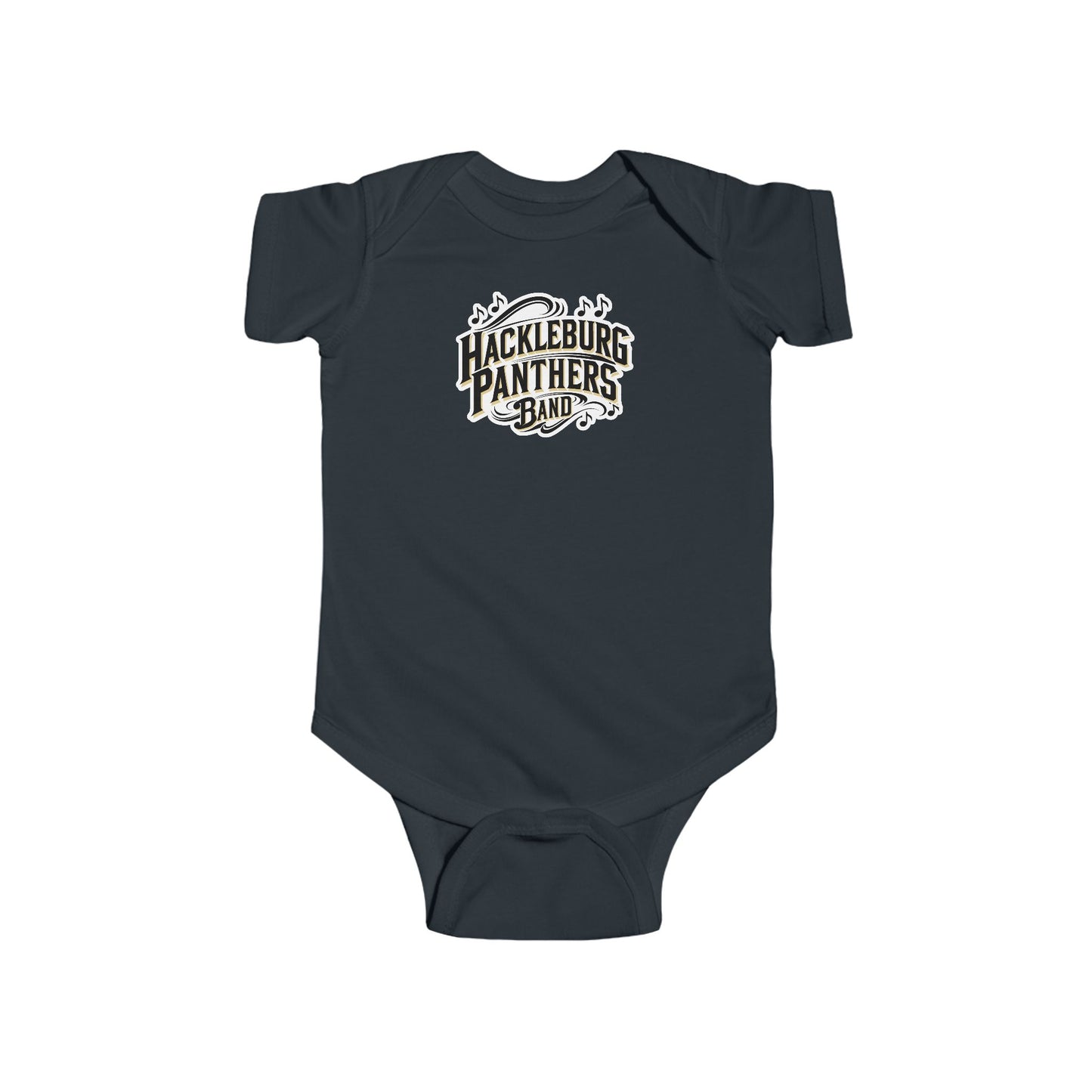 Short Sleeve Baby Bodysuit \ Hackleburg Panthers Band \ HPB1