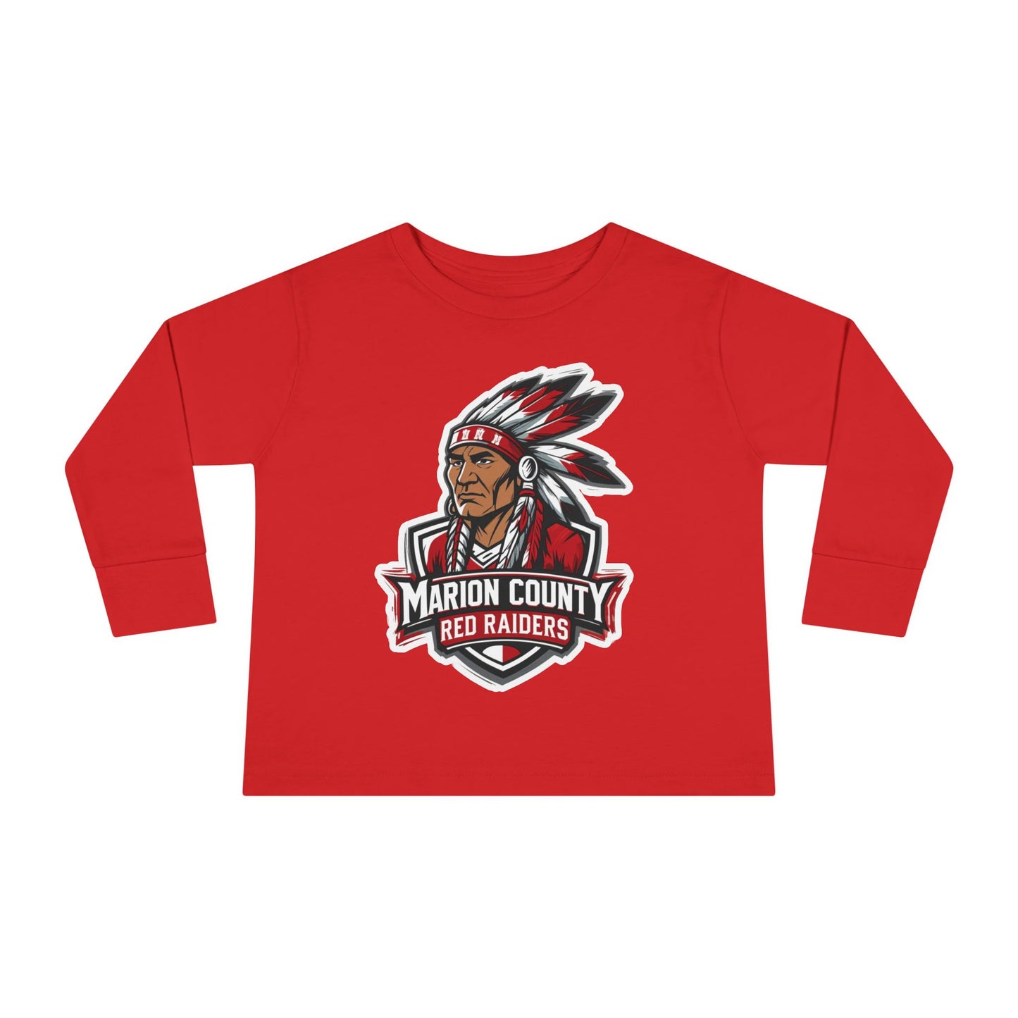 Toddler Long Sleeve Tee \ Marion County Red Raiders \ MC2
