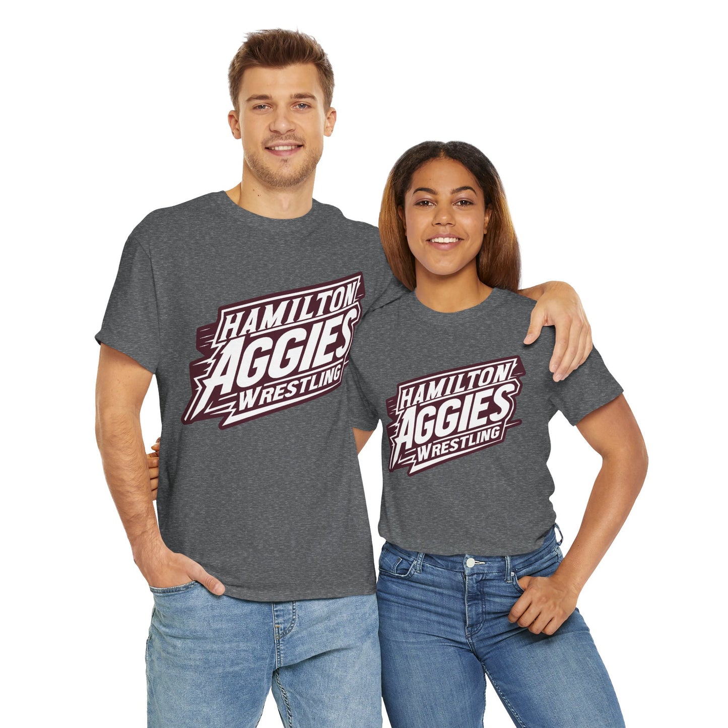 Adult Tee \ Hamilton Aggies Wrestling \ HAW1