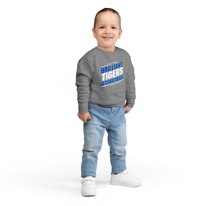 Toddler Crewneck Sweatshirt \ Brilliant Tigers Basketball \ BTBK2